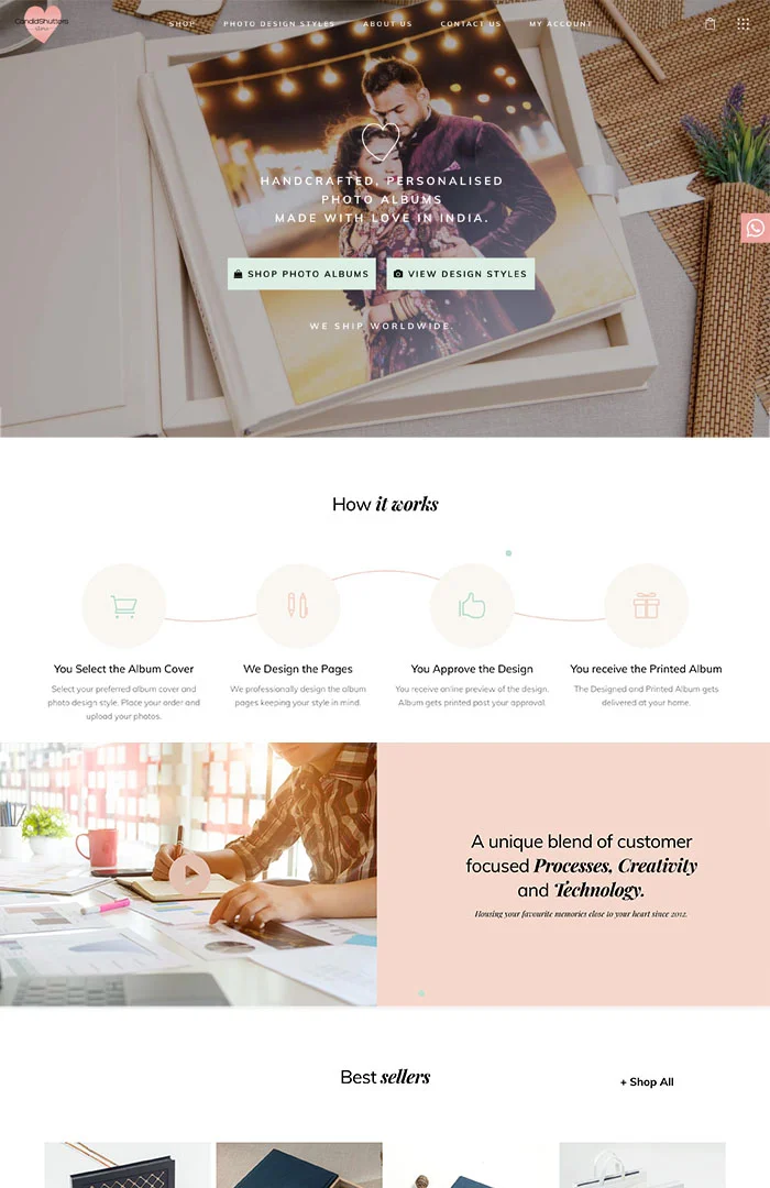website design candidshutters store.jpg Corporate photography and videography - CandidShutters Media