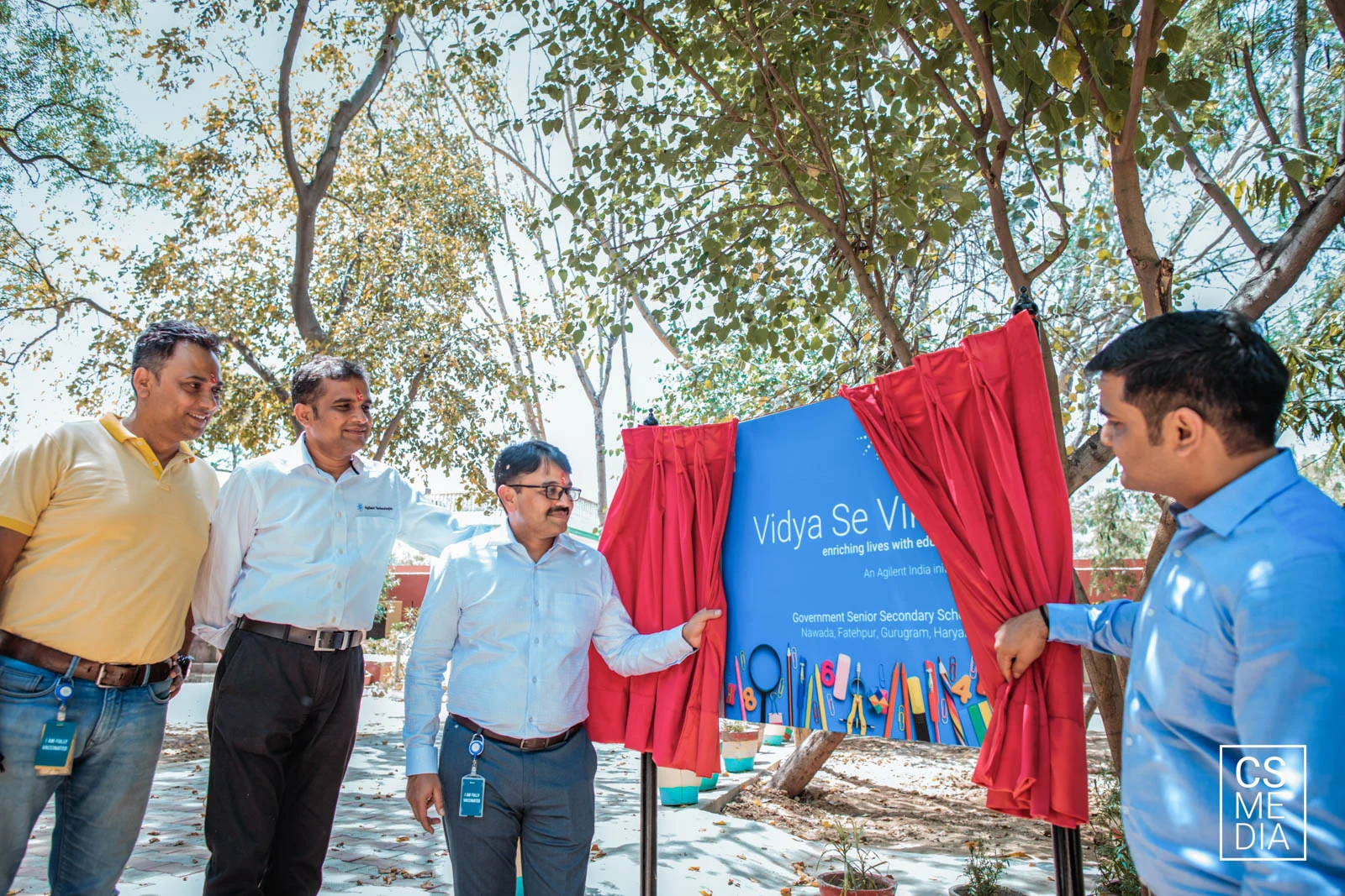 Corporate CSR Photographer documenting a social responsibility project shoot in Gurugram.