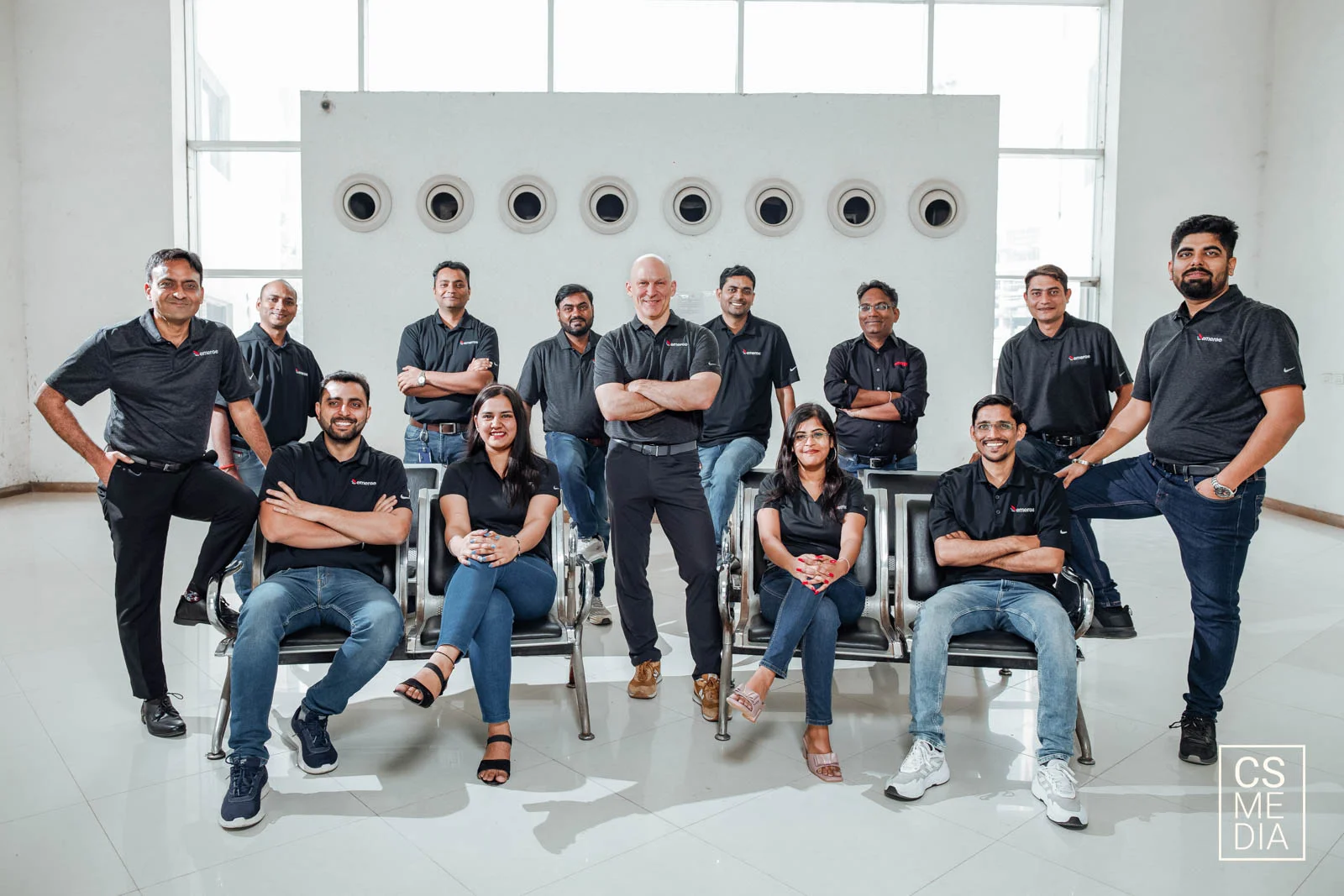 Corporate Lifestyle Photography capturing a professional team group photo for employee branding visuals.