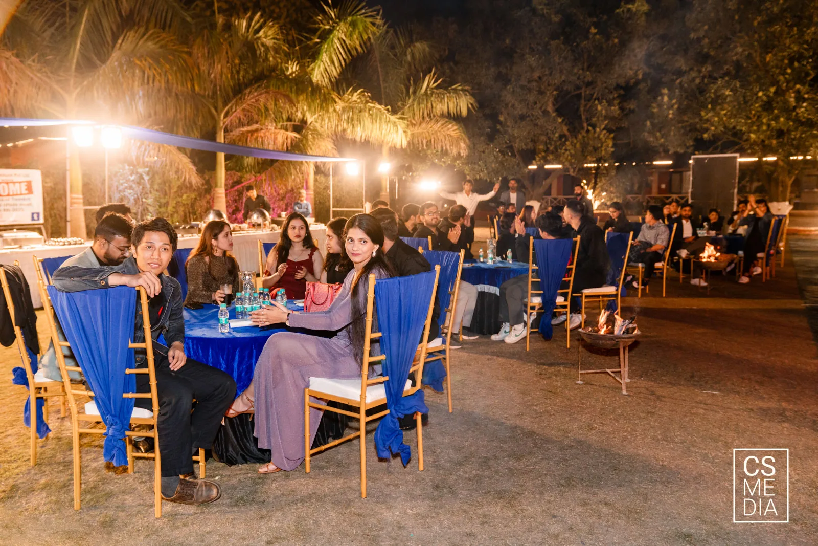 Team bonding gala dinner during corporate team retreat photography videography event